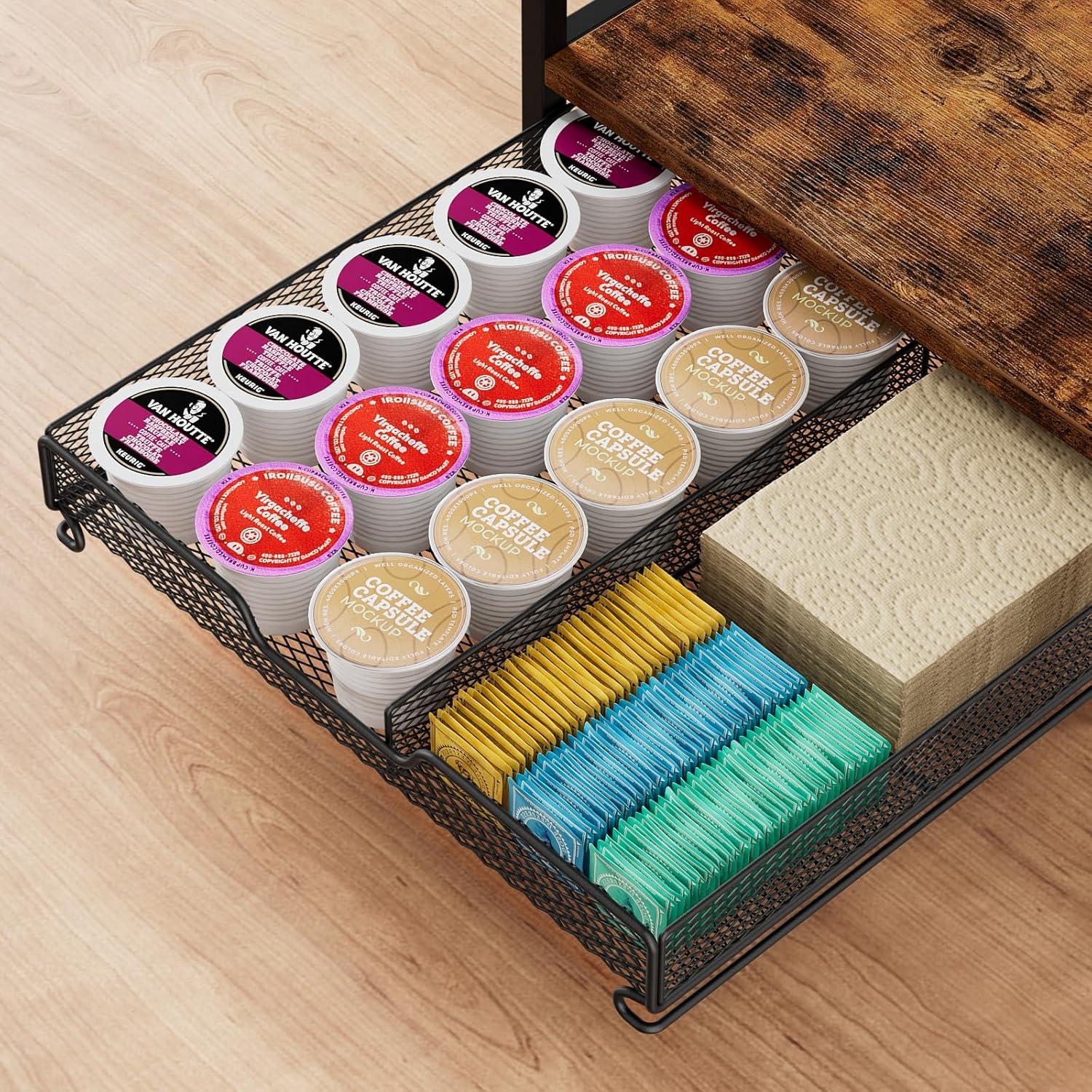 Organizador de Bar de Café Plaviya 3 Niveles con 12 Ganchos