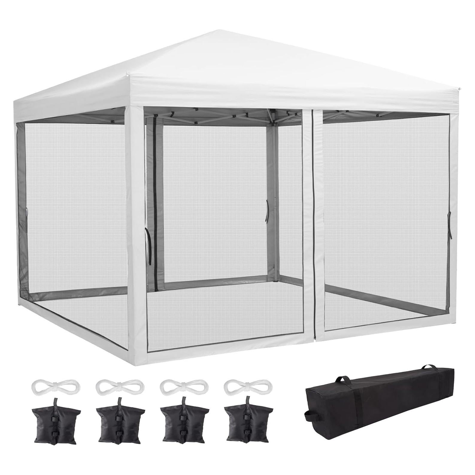 Carpa Plegable Hipicute 3.05x3.05m con Mosquitera y Ruedas