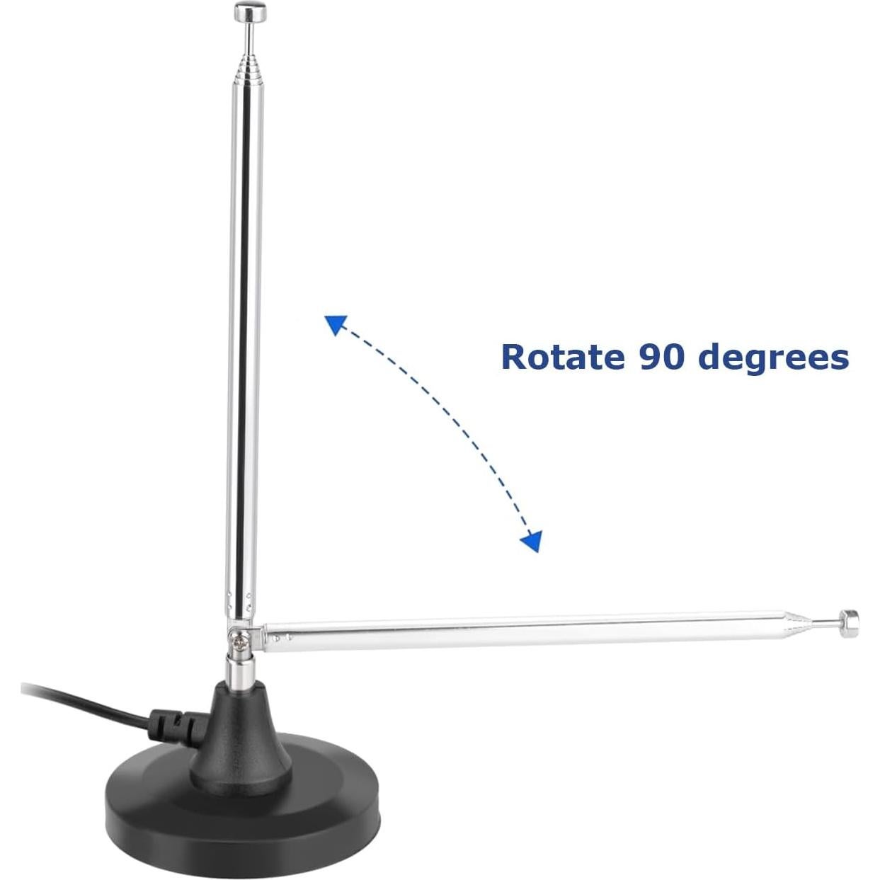 Antena Telescópica FM Magnética wlaniot 3m para Receptores