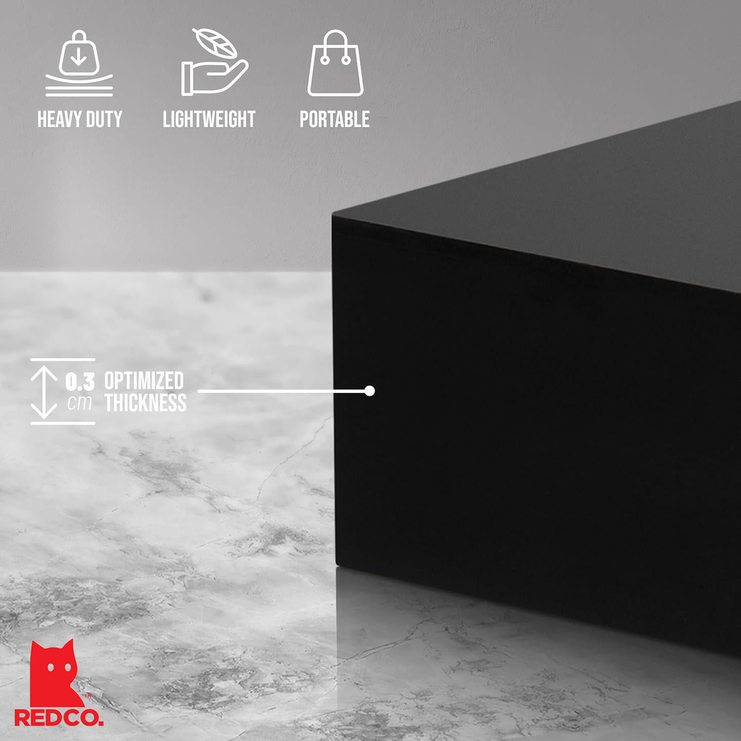 Conjunto de 3 Soportes de Acrílico Negro Brillante Red Co.