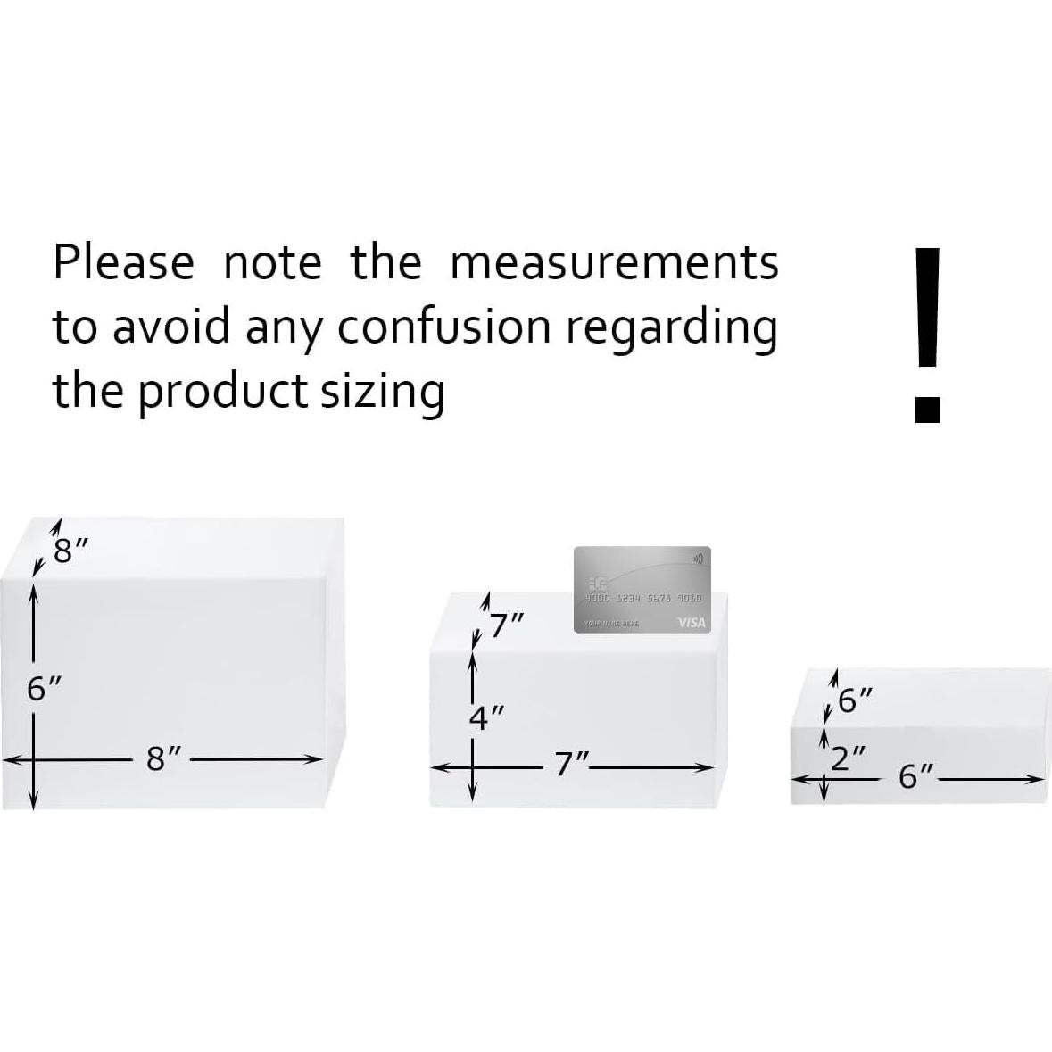 Conjunto de 3 Soportes de Acrílico Negro Brillante Red Co.