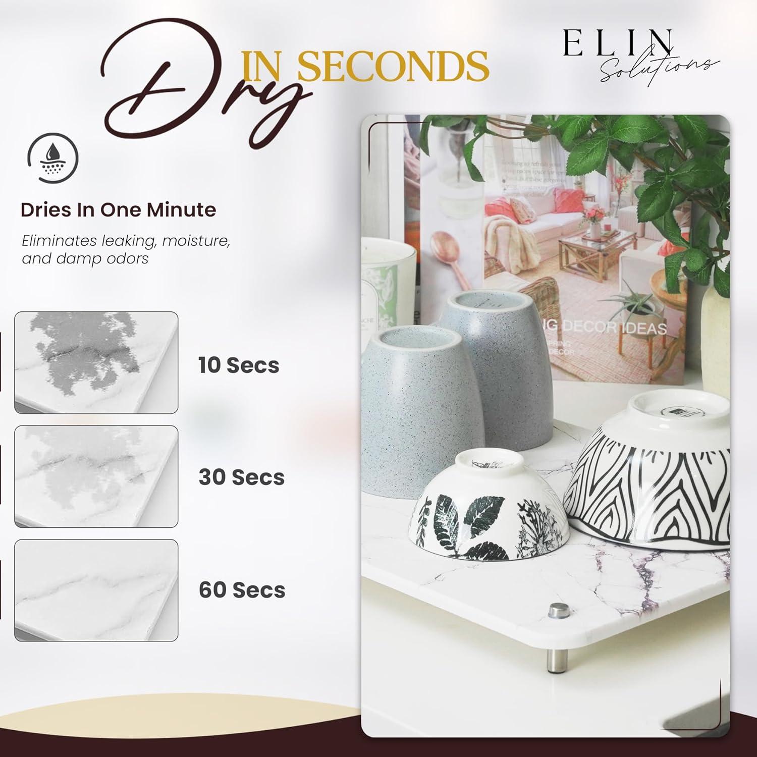 Alfombrilla de Secado Diatomácea Elin Solutions 39.9x30cm