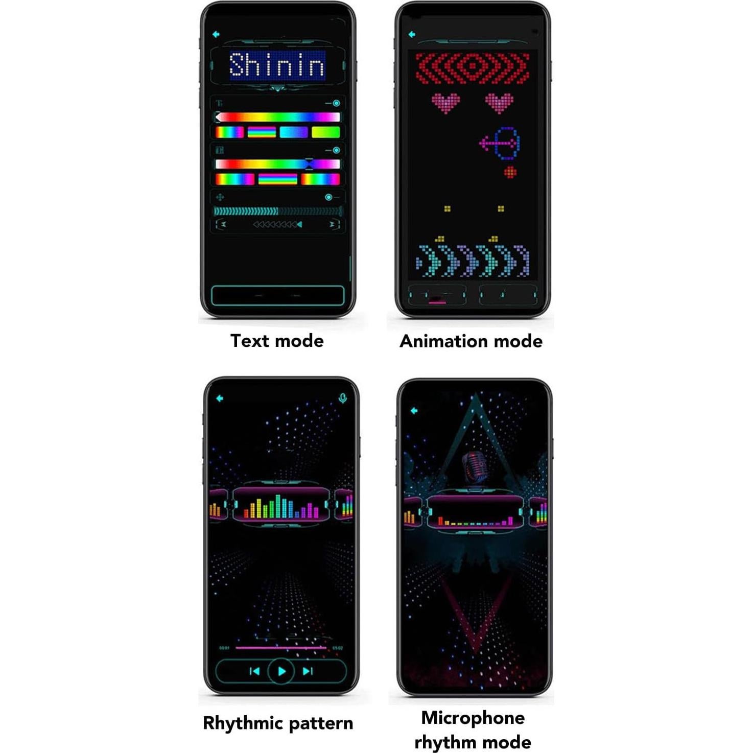 Gorra LED Programable Colorida Ajustable Algodón