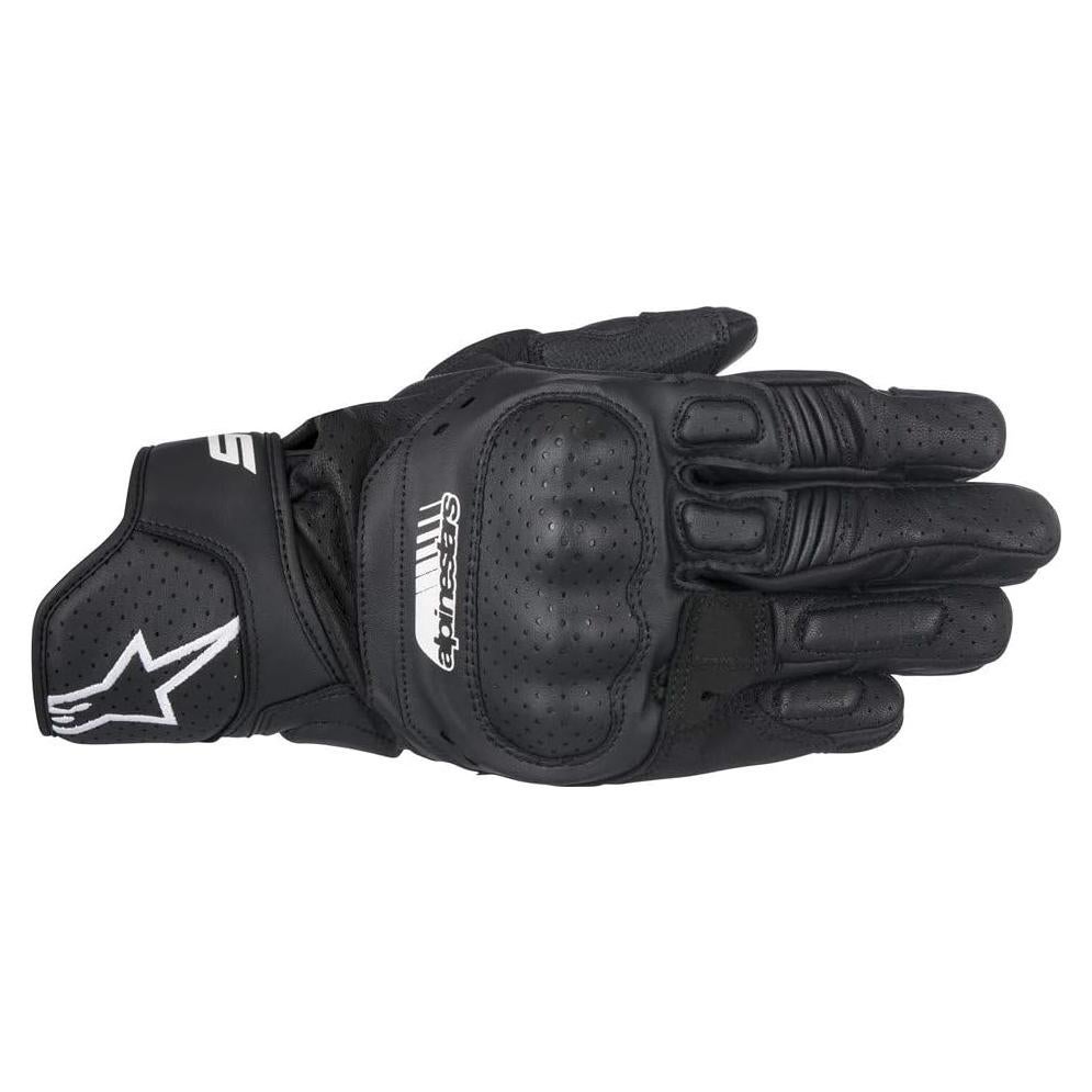 Guantes de Motocicleta Alpinestars SP-5, S, Negro, Cuero
