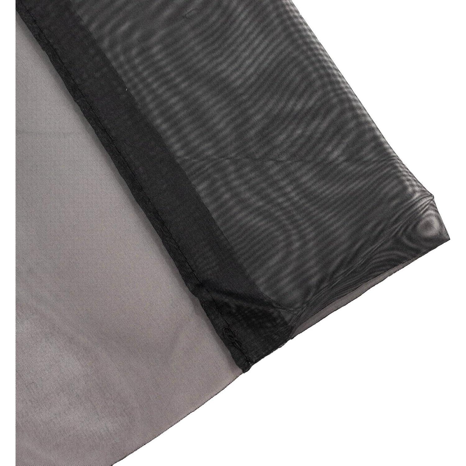 Panel de Cortina Chiffon Negro Balsa Circle 1.52x9.75m