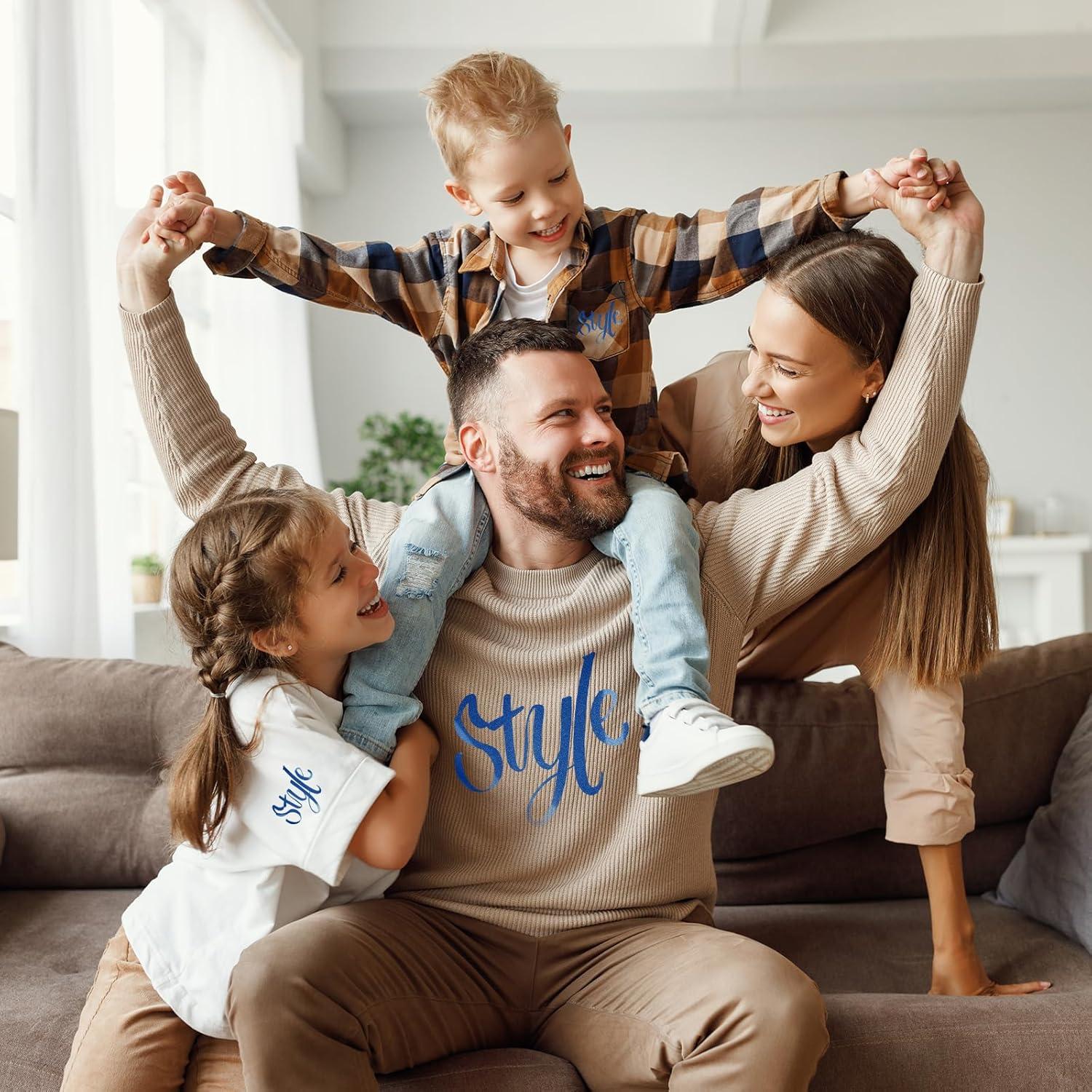 Vinilo de Transferencia de Calor Glitter Azul HYQJJ 30.48 x 1.52 m