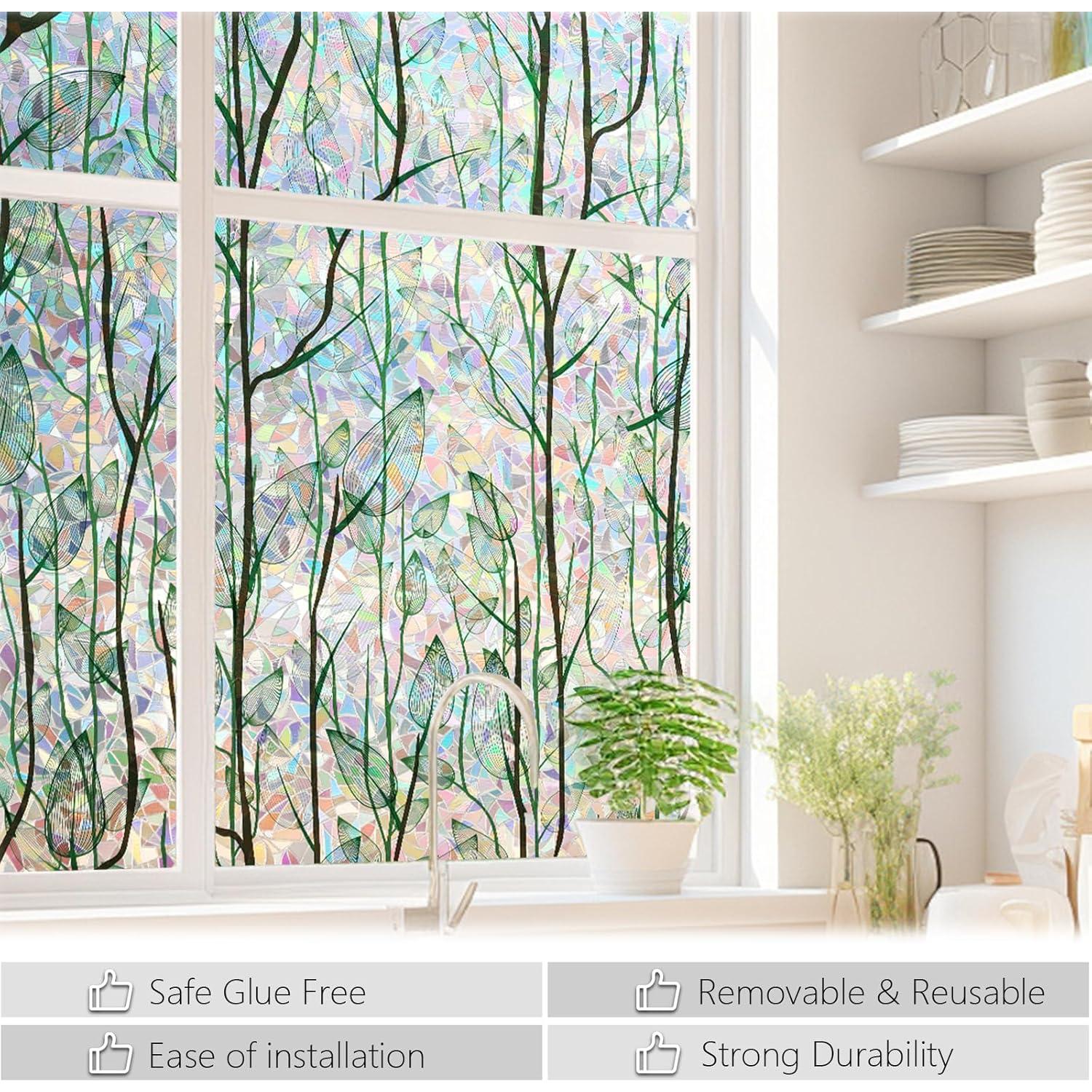 Película de Privacidad LEMON CLOUD 3D Arcoíris 44.5x199.8cm