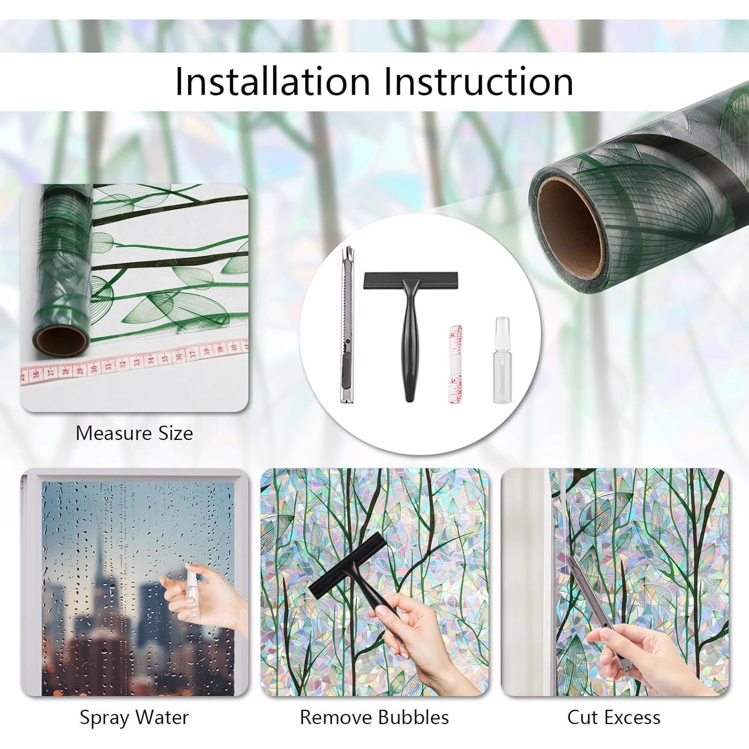 Película de Privacidad LEMON CLOUD 3D Arcoíris 44.5x199.8cm