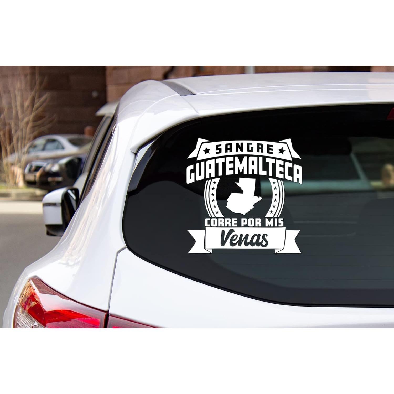 Sticker para Carros Guatemaltecos - Sangre Guatemalteca 12.7cm