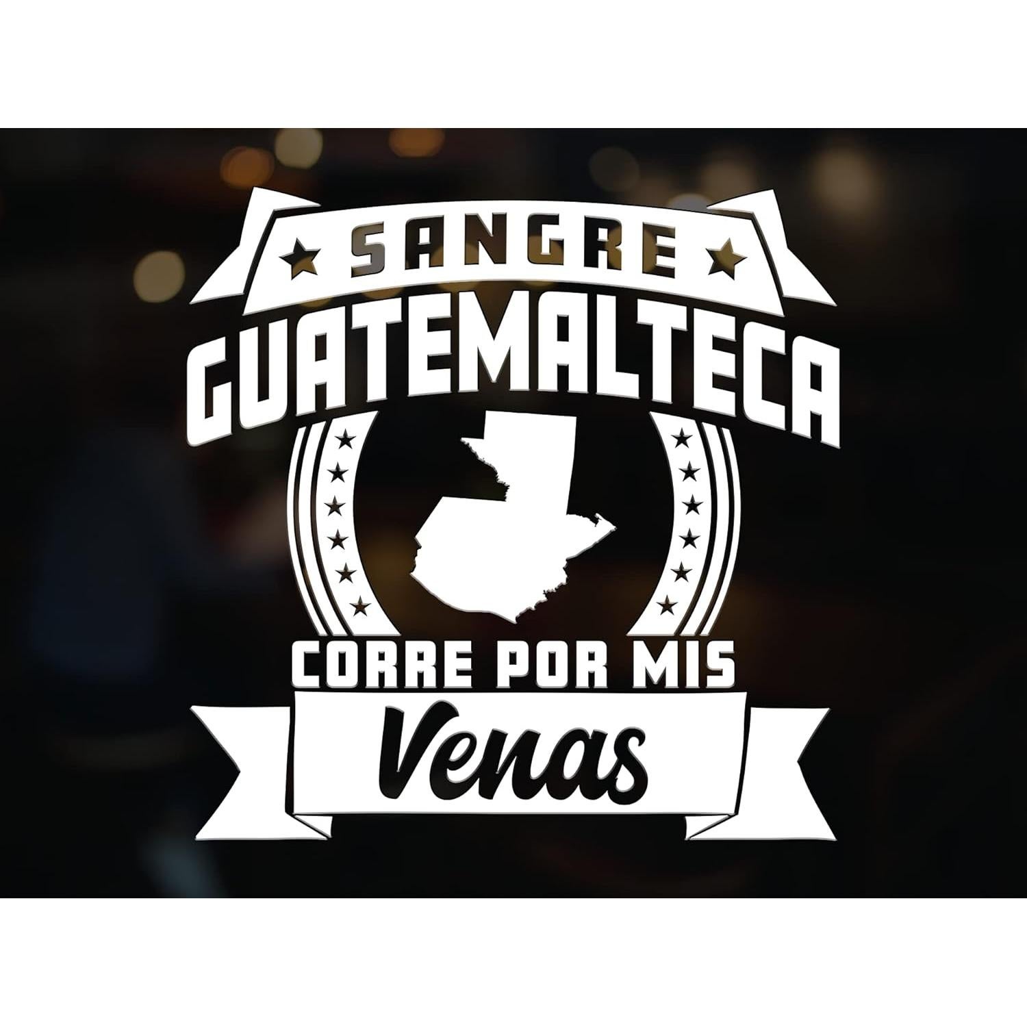 Sticker para Carros Guatemaltecos - Sangre Guatemalteca 12.7cm