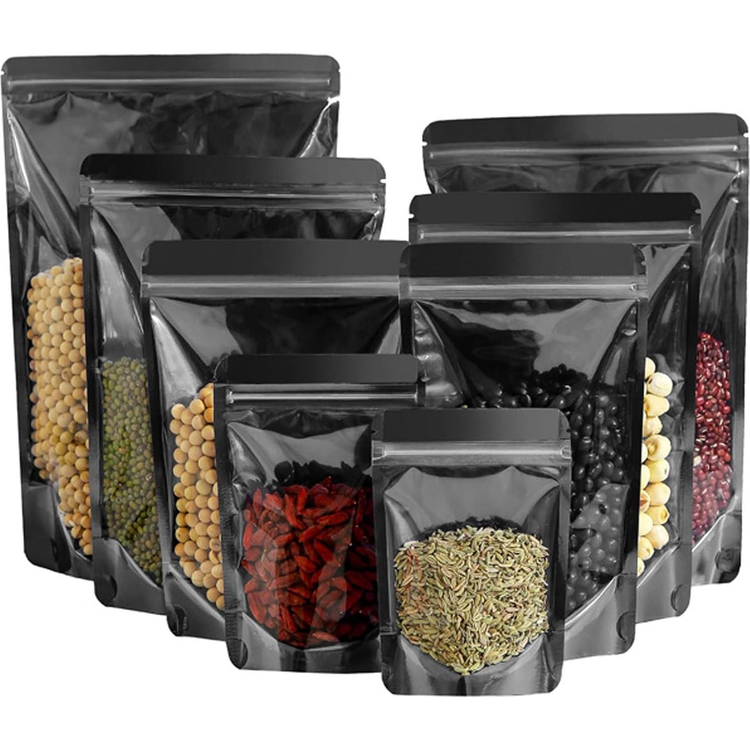 200 Bolsas Mylar Resellables 14.9x22 cm Lucpur con Ventana