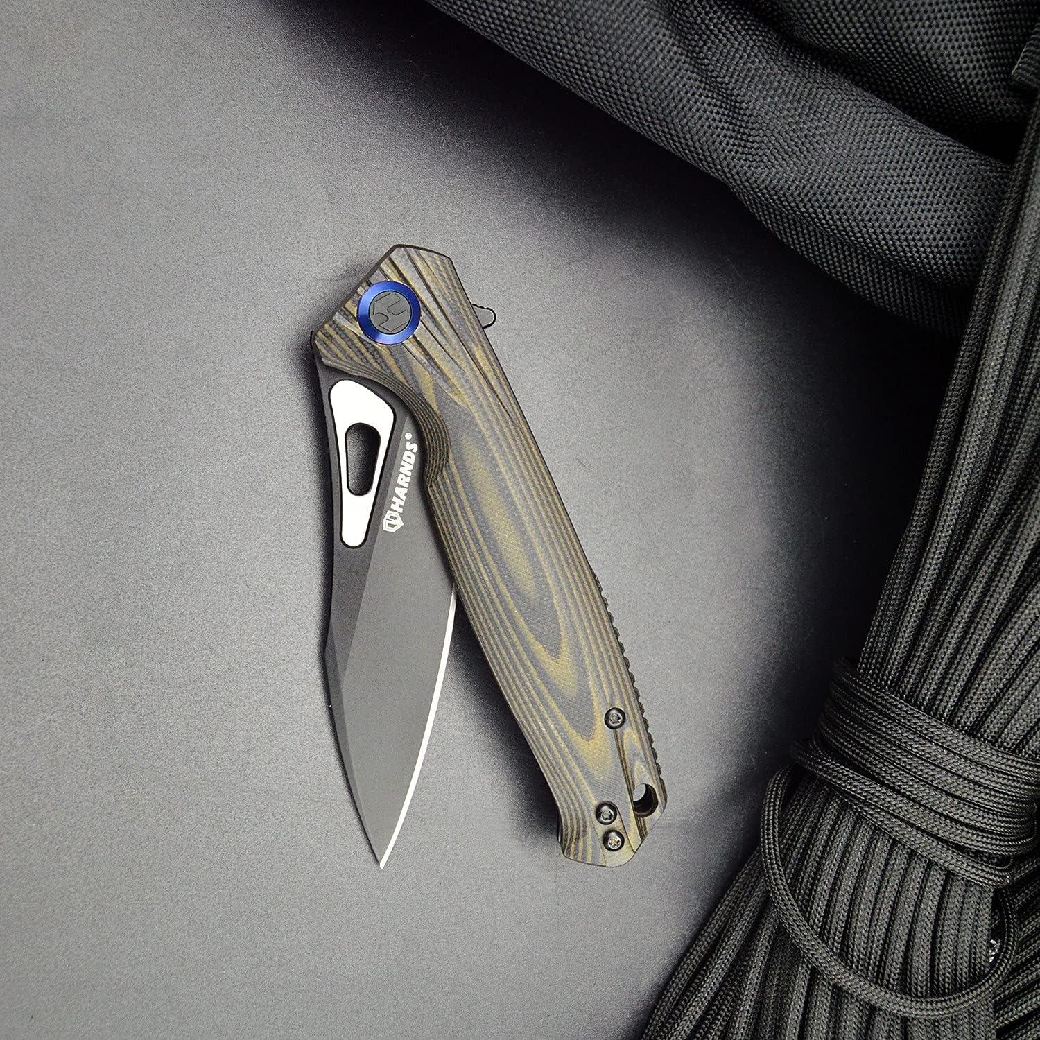 Cuchillo de bolsillo Harnds Falcon G10 90mm BOHLER K110