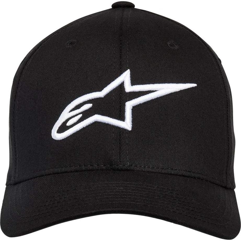Gorra Flexfit Alpinestars Curva Hombre Negro/Blanco