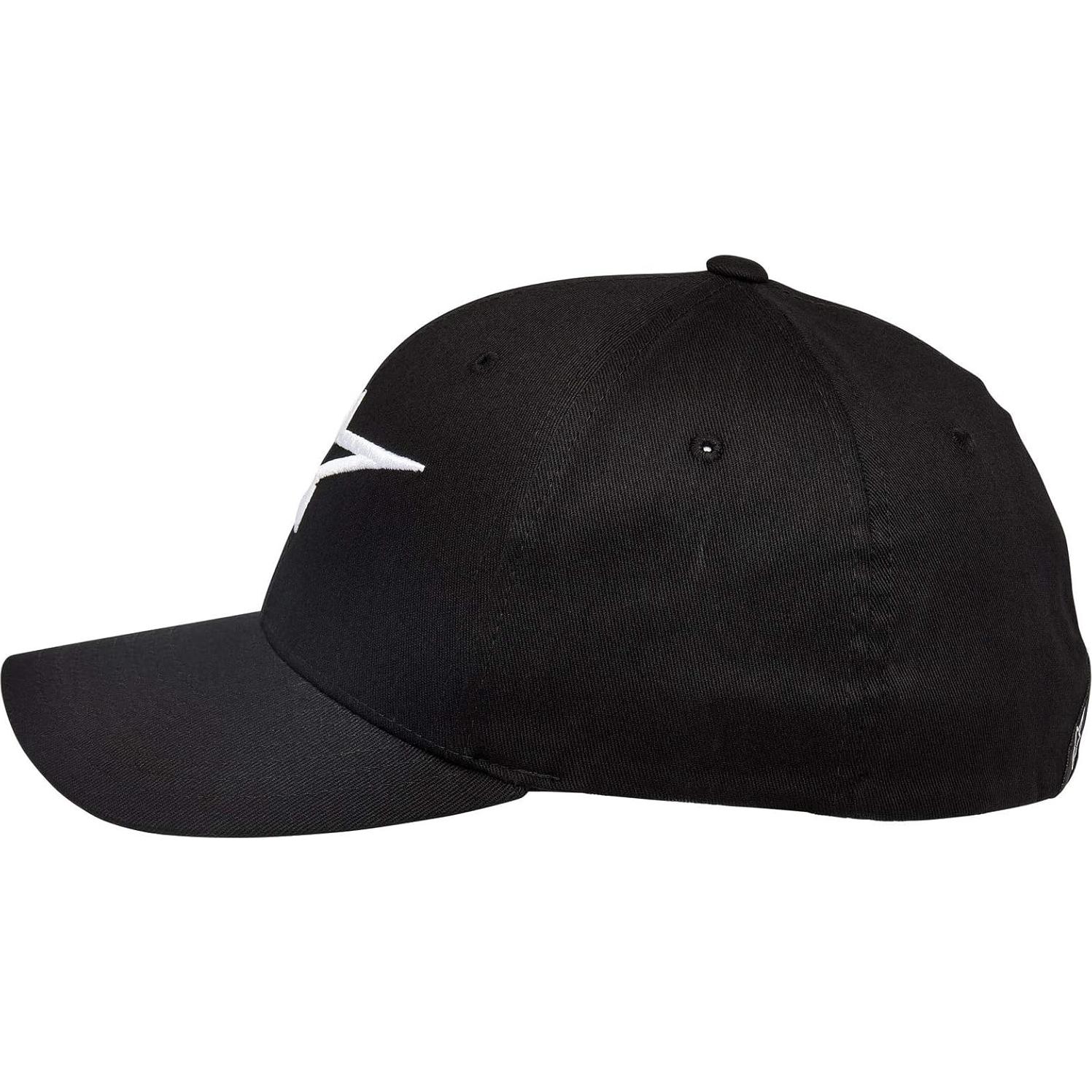 Gorra Flexfit Alpinestars Curva Hombre Negro/Blanco