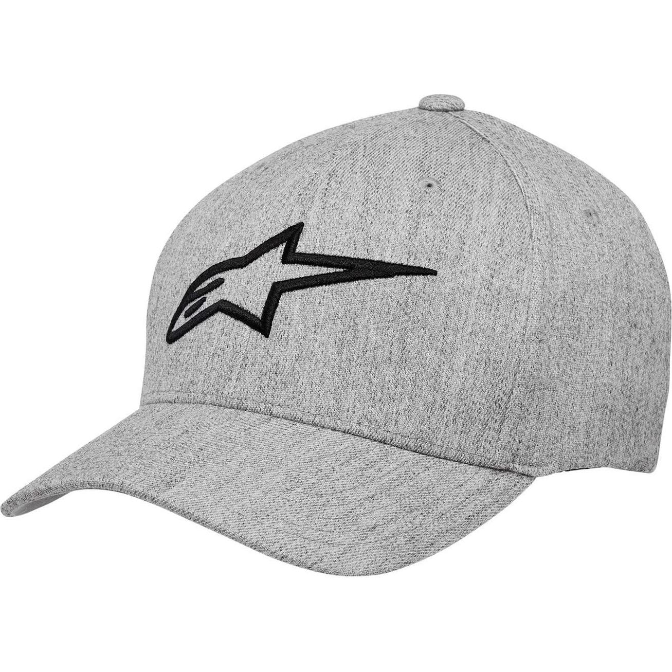 Gorra Flexfit Alpinestars Curva Hombre Negro/Blanco