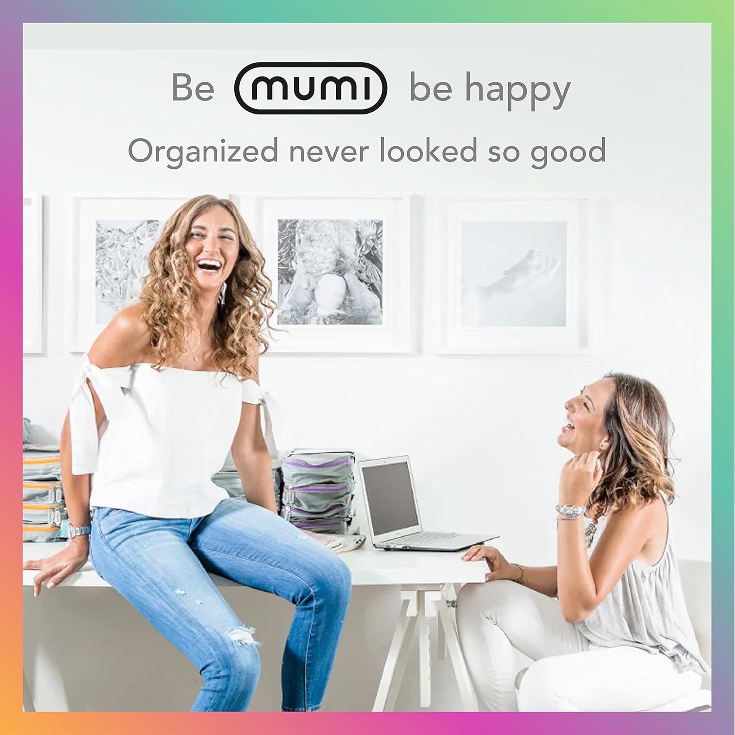 Set de 3 Bolsas Reutilizables MUMI con Cierre Hermético Azul