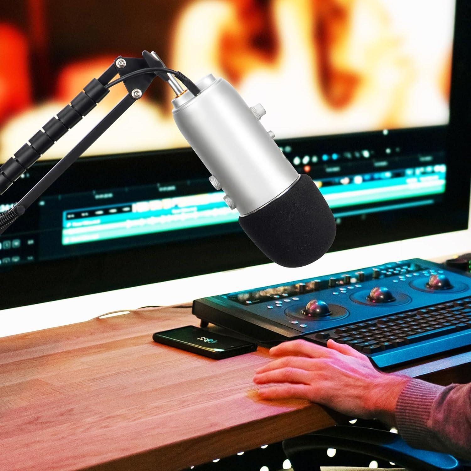 Pantalla de espuma para micrófono Blue Yeti y otros 7.29x7.29 cm