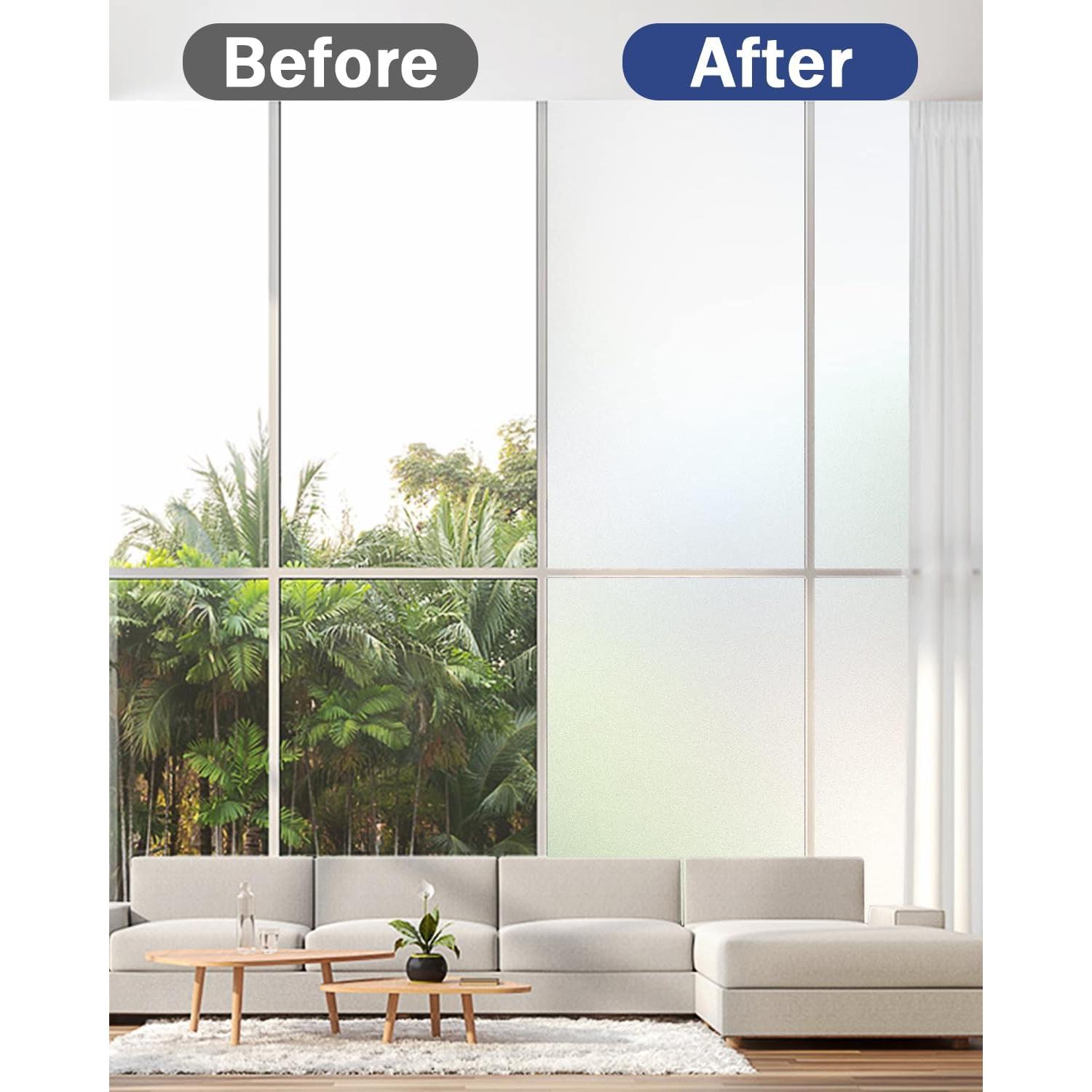 Película de Privacidad WQQKBB 44.5x200 cm Anti UV Estática