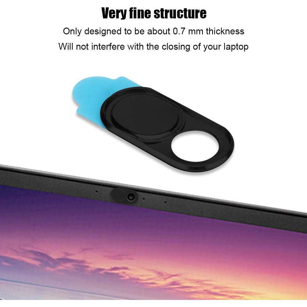 Cubierta de Webcam ASHATA Ultra Fina Negra - 3 Piezas