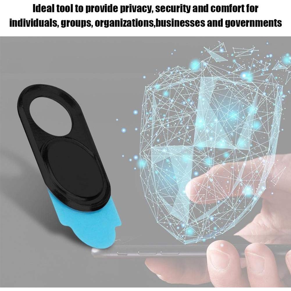 Cubierta de Webcam ASHATA Ultra Fina Negra - 3 Piezas