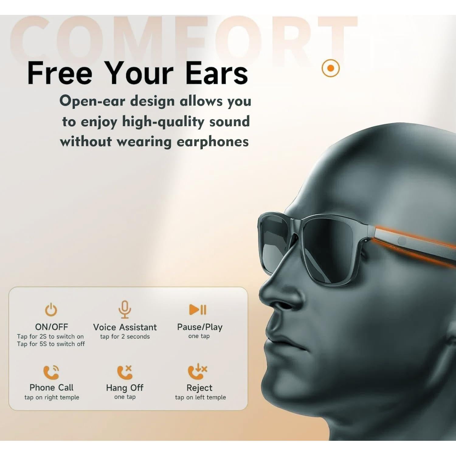 Gafas Inteligentes G10 Bluetooth con Lentes Polarizadas