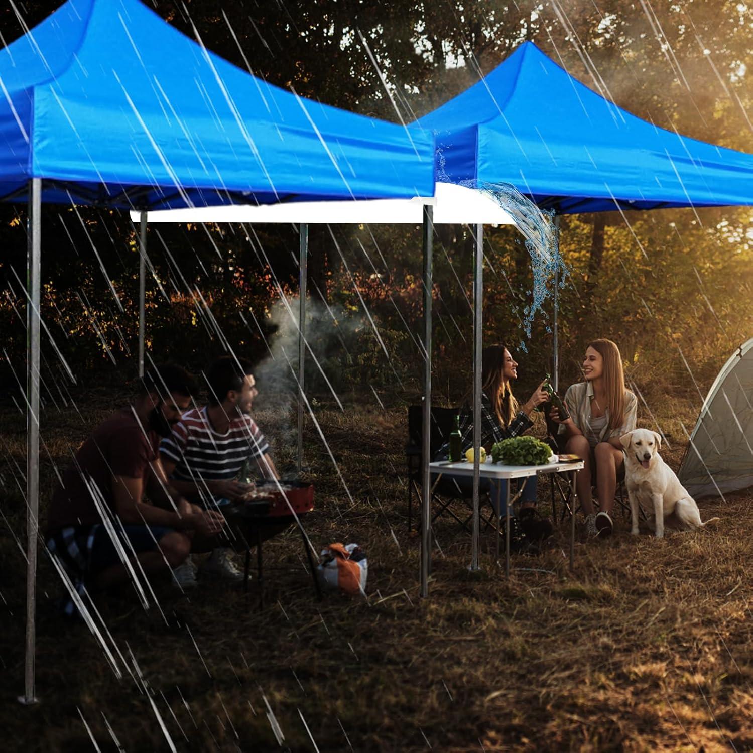 Canalón de Lluvia para Carpa Hlimior 2 Pcs 320x33 cm Blanco