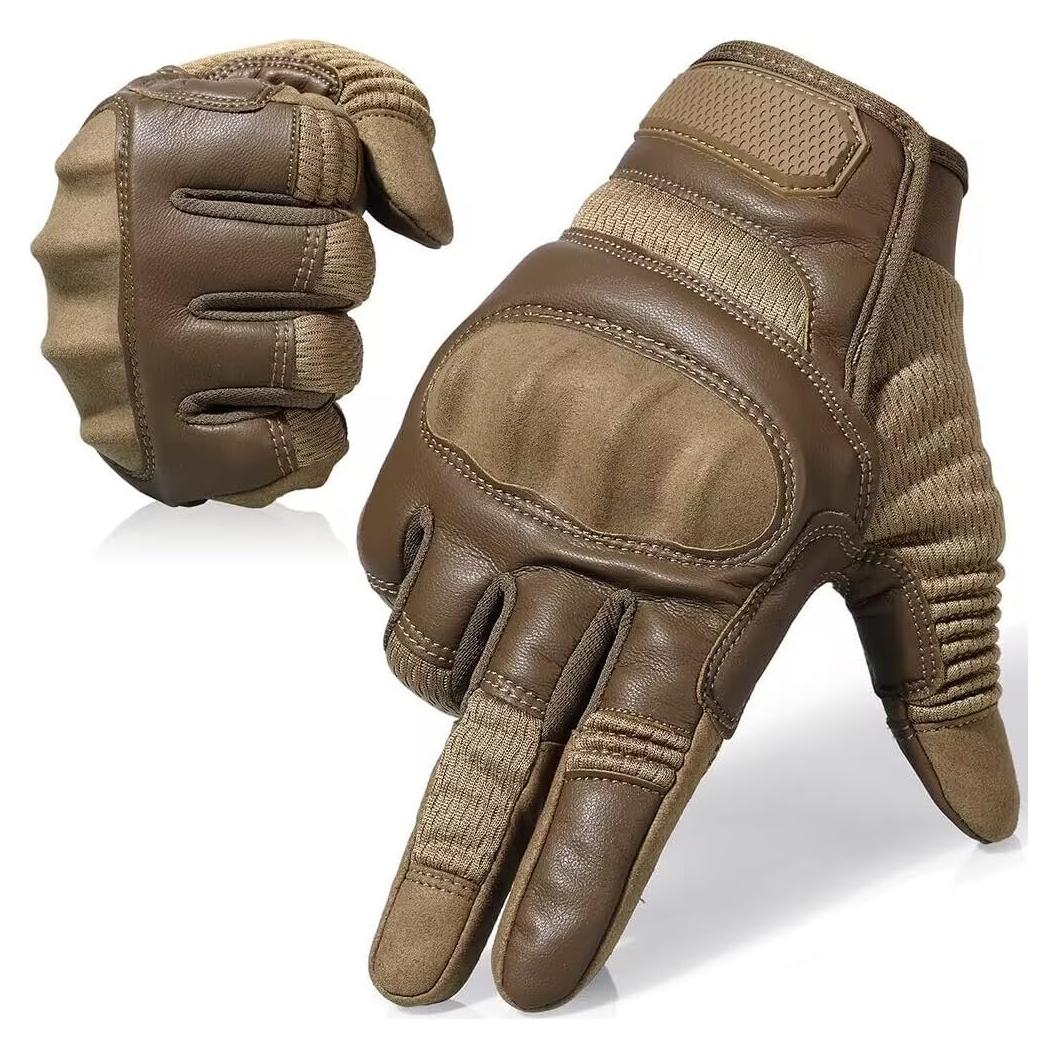 Guantes de Motocicleta AXBXCX Negros Táctiles para Hombre