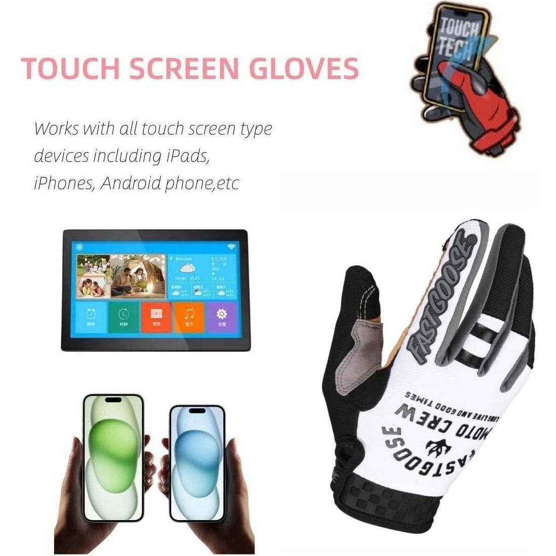 Guantes de Motocross TATACLEA Táctiles Transpirables Unisex