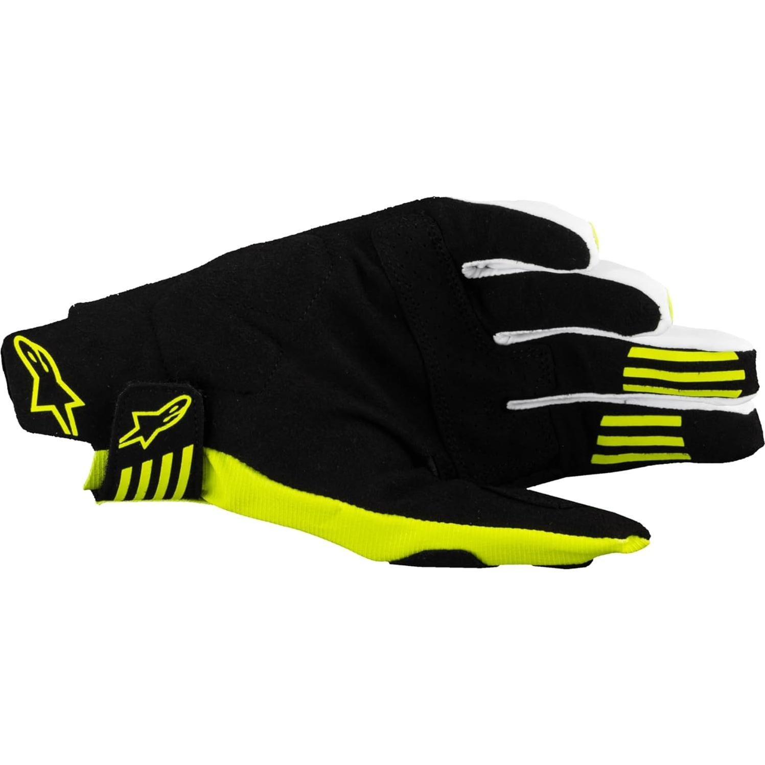 Guantes de Motocicleta Alpinestars Techstar Negro/Amarillo Fluo Lg