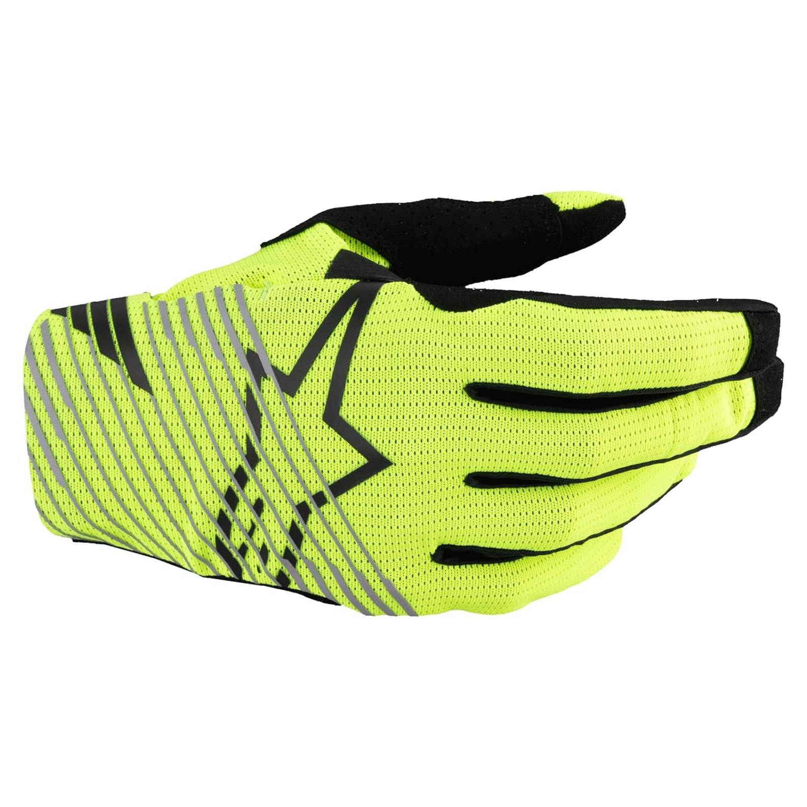 Guantes de Moto Alpinestars Radar Pro Amarillo Fluo Mediano