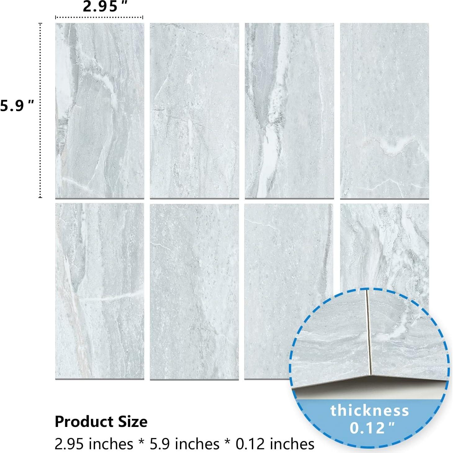 98 Azulejos Autoadhesivos SPC Midcard para Cocina y Baño
