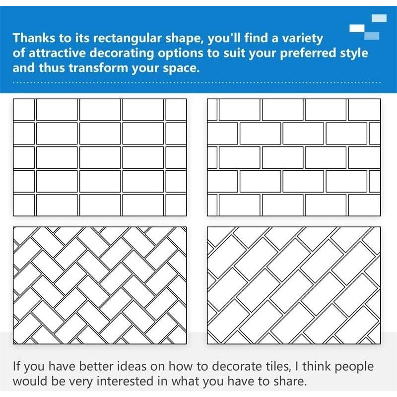 98 Azulejos Autoadhesivos SPC Midcard para Cocina y Baño