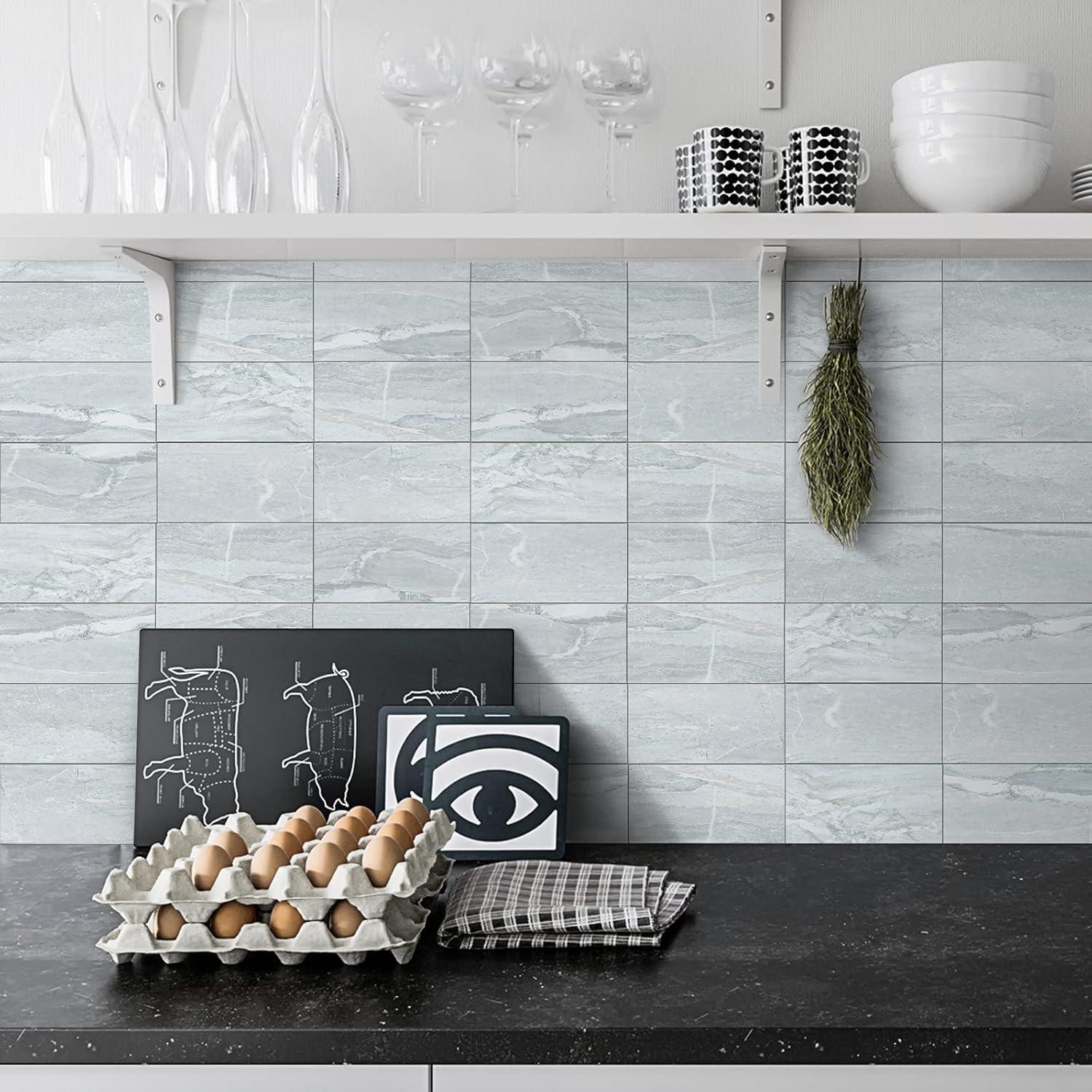 98 Azulejos Autoadhesivos SPC Midcard para Cocina y Baño