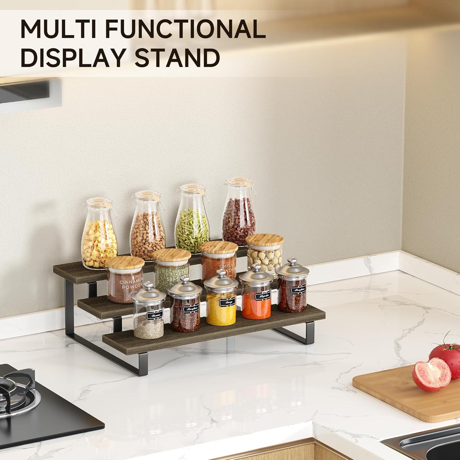 Soporte de Exhibición de Madera FIGWINET 3 Niveles Organizador