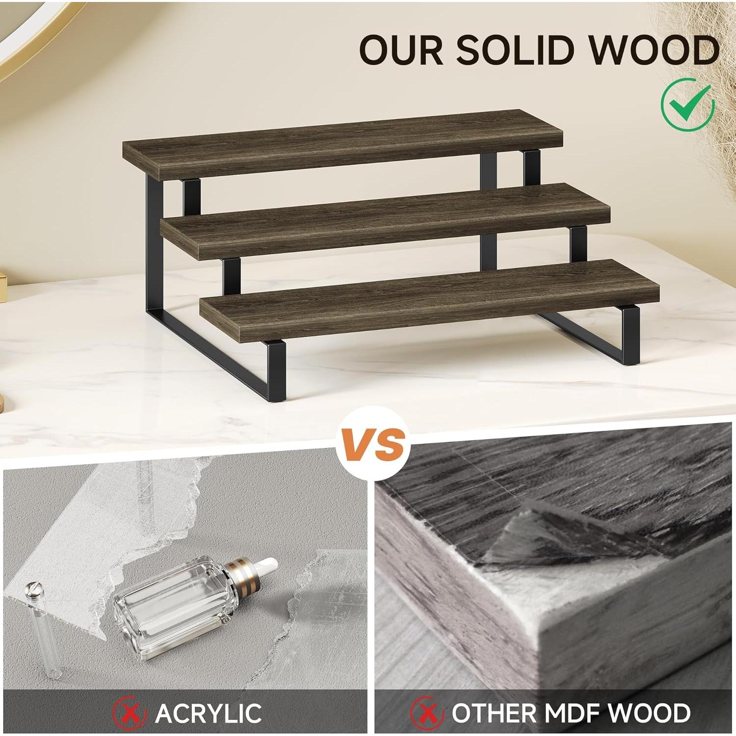 Soporte de Exhibición de Madera FIGWINET 3 Niveles Organizador