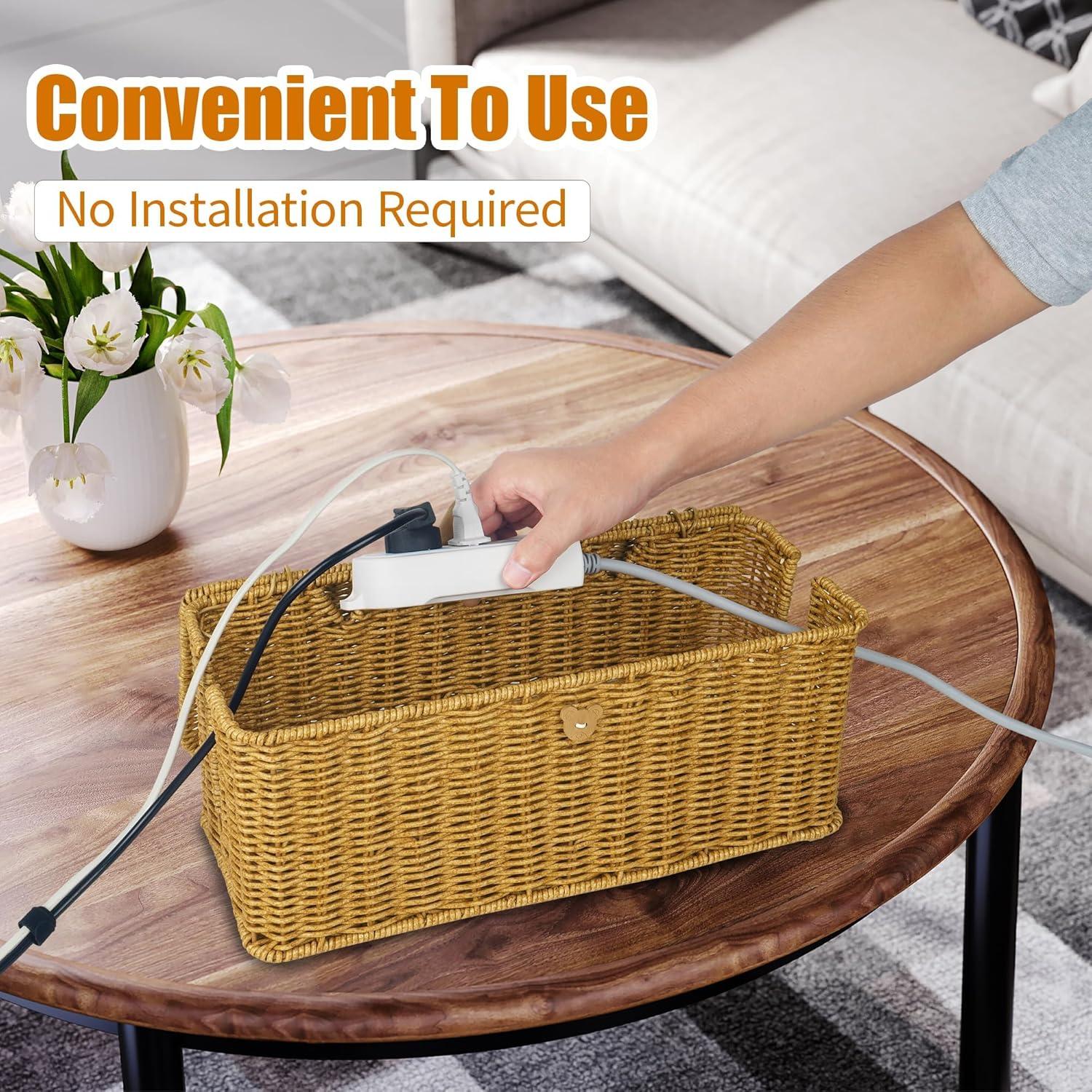 Caja de Gestión de Cables Gvztxoe 2 Pcs Mediana y Grande