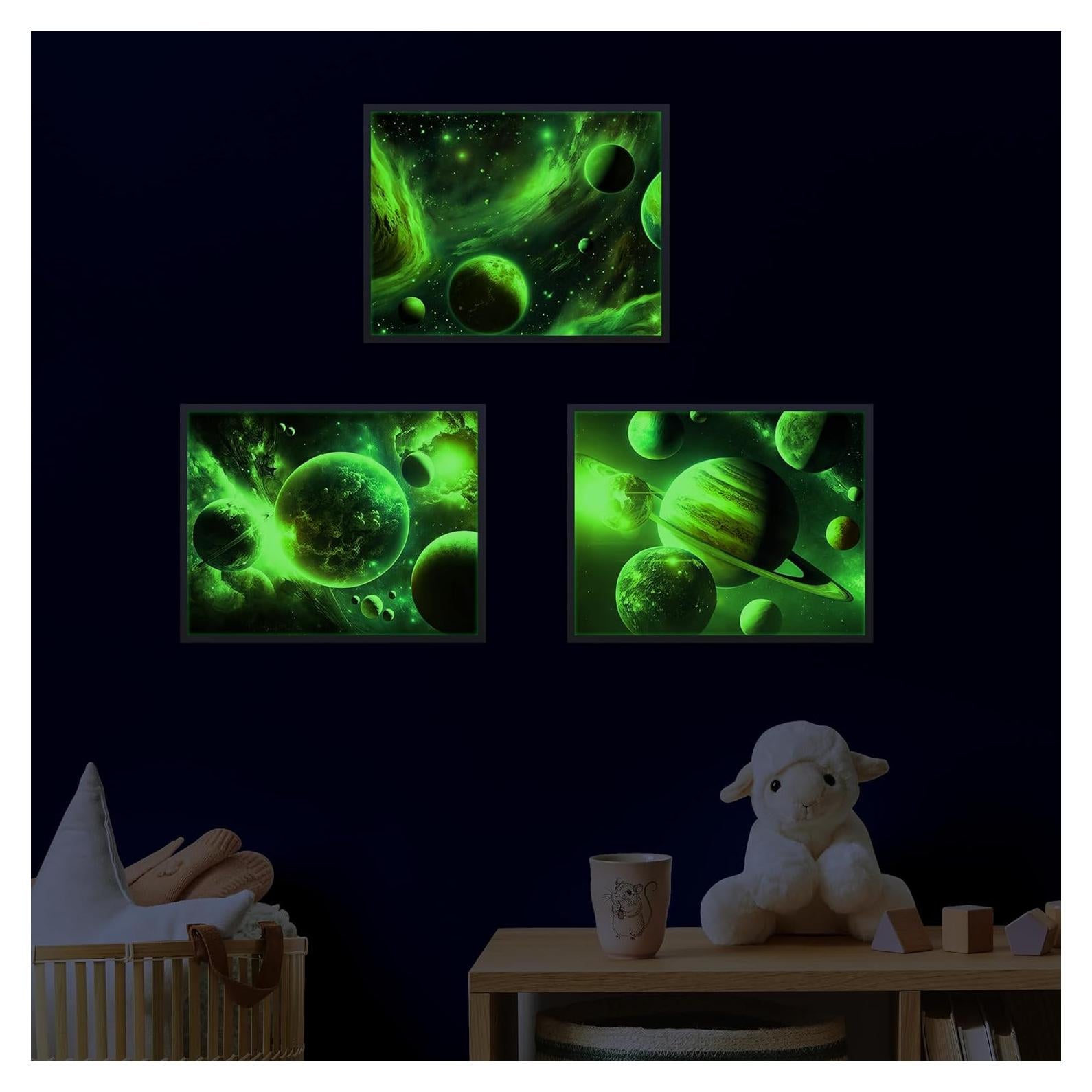 Calcomanías de Pared Robmoda Nebulosa Brillan en la Oscuridad