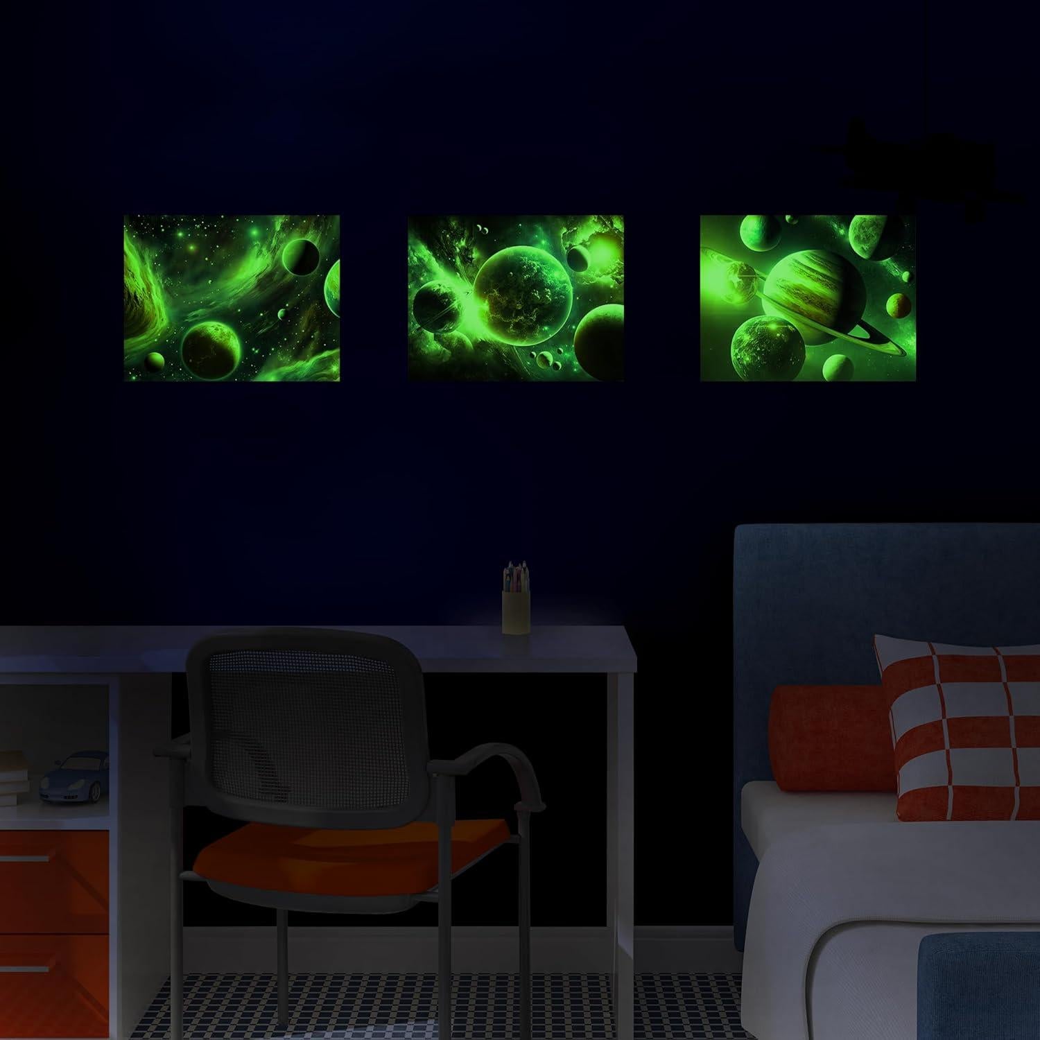 Calcomanías de Pared Robmoda Nebulosa Brillan en la Oscuridad