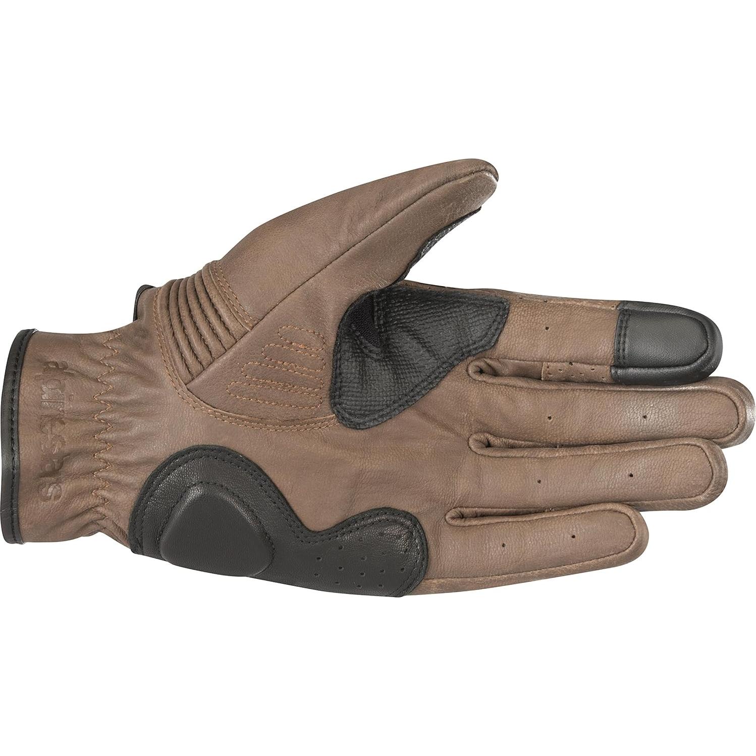Guantes de Motocicleta Alpinestars Crazy Eight - Marrón/Negro XL