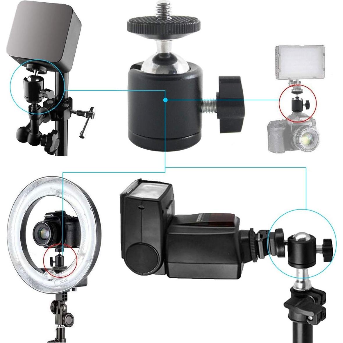 Cabezal de Bola Mini Trípode EXMAX 360° para Cámara DSLR