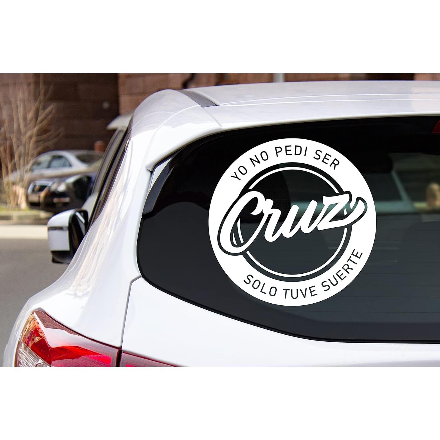 Calcomanía Personalizada para Carro Cruz - 12.7 cm x 12.7 cm