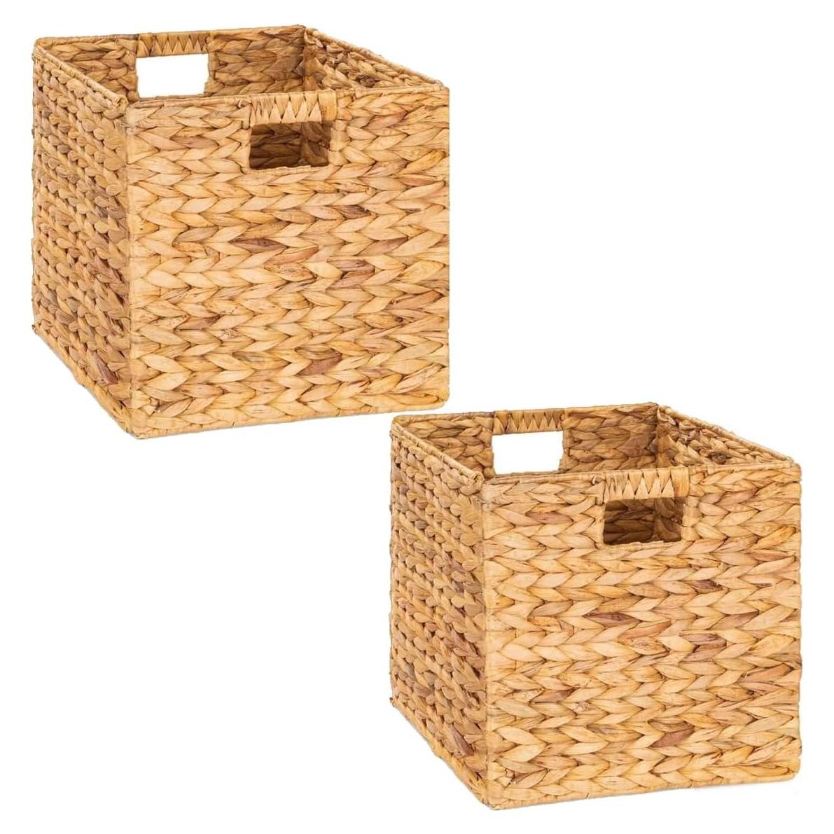 Cubo de Almacenamiento M4DECOR 26.67cm Natural - 2 Paquetes