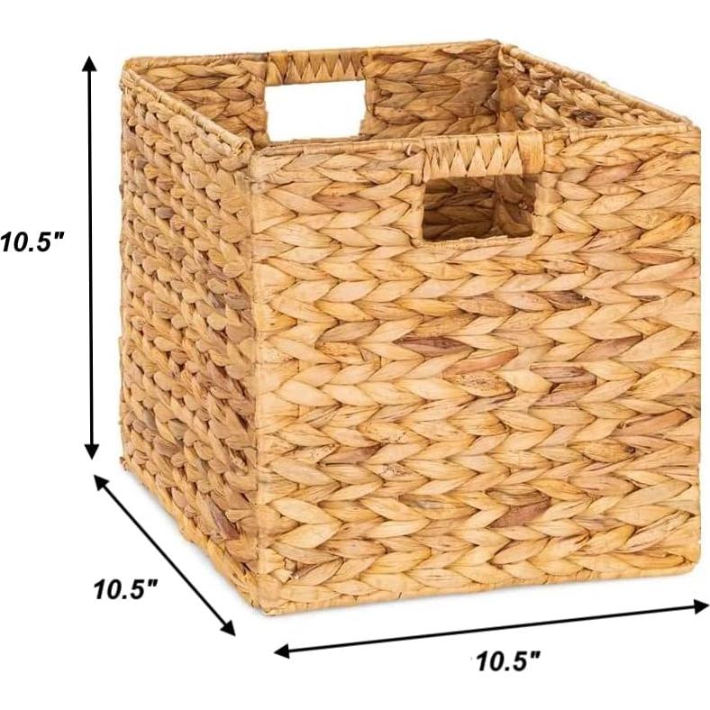 Cubo de Almacenamiento M4DECOR 26.67cm Natural - 2 Paquetes