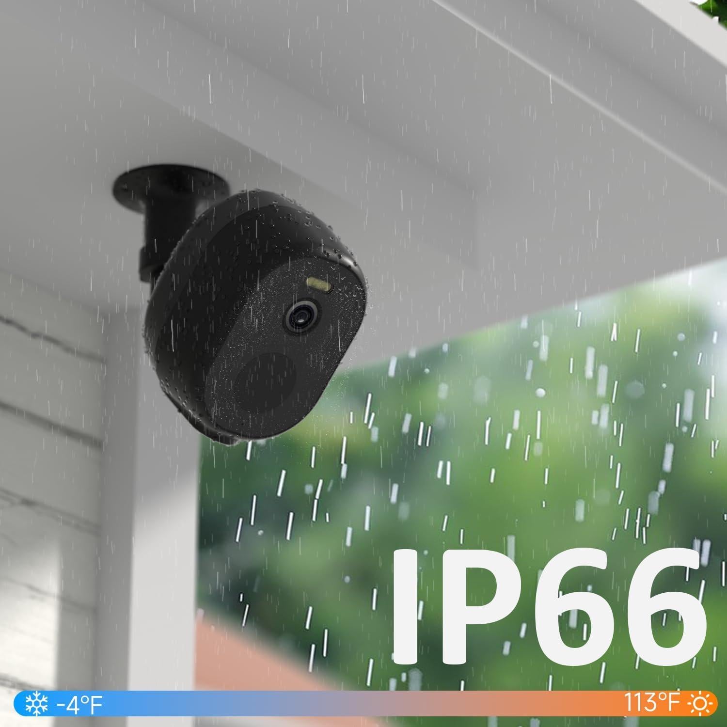 Cámara de Seguridad Inalámbrica ELECCTV 2K QHD con Visión Nocturna