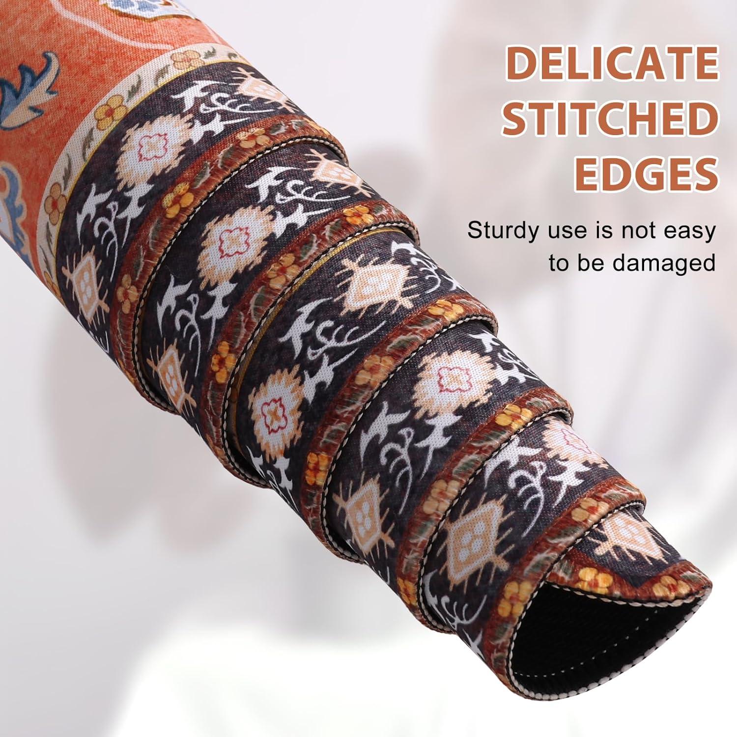 Alfombrilla de Ratón iLeadon XXL Naranja 90x40cm Bordes Cosidos