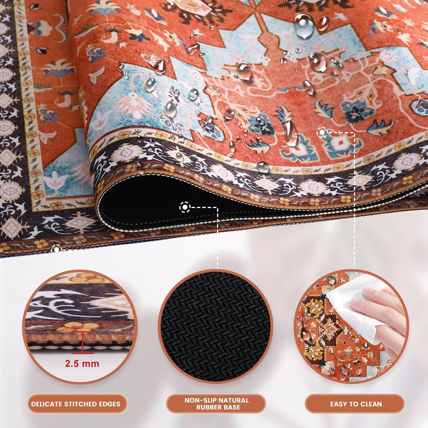 Alfombrilla de Ratón iLeadon XXL Naranja 90x40cm Bordes Cosidos