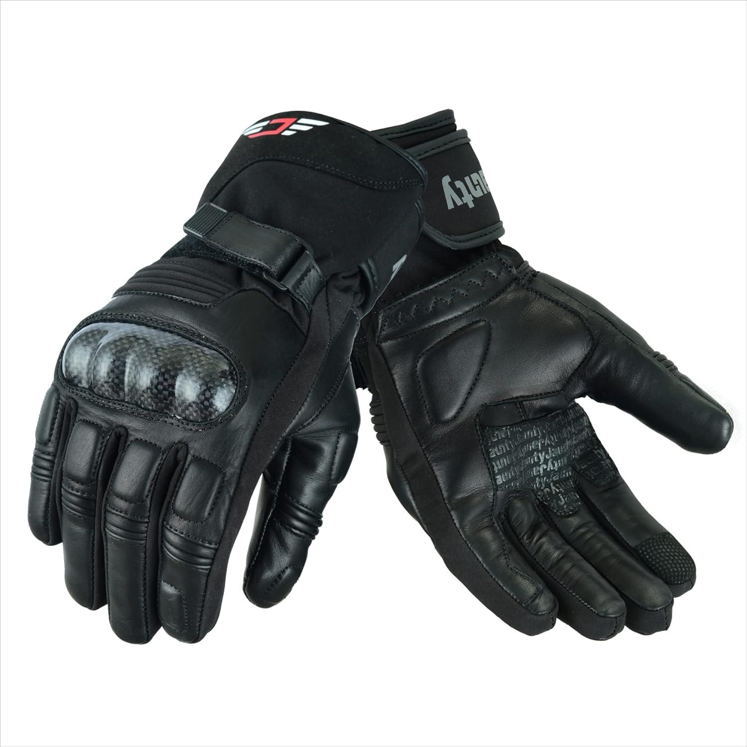 Guantes de Moto Invernales Jaunty Táctiles Impermeables