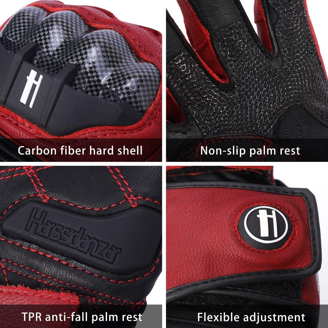 Guantes de motocicleta Harssidanzar KM045 con protección Táctil