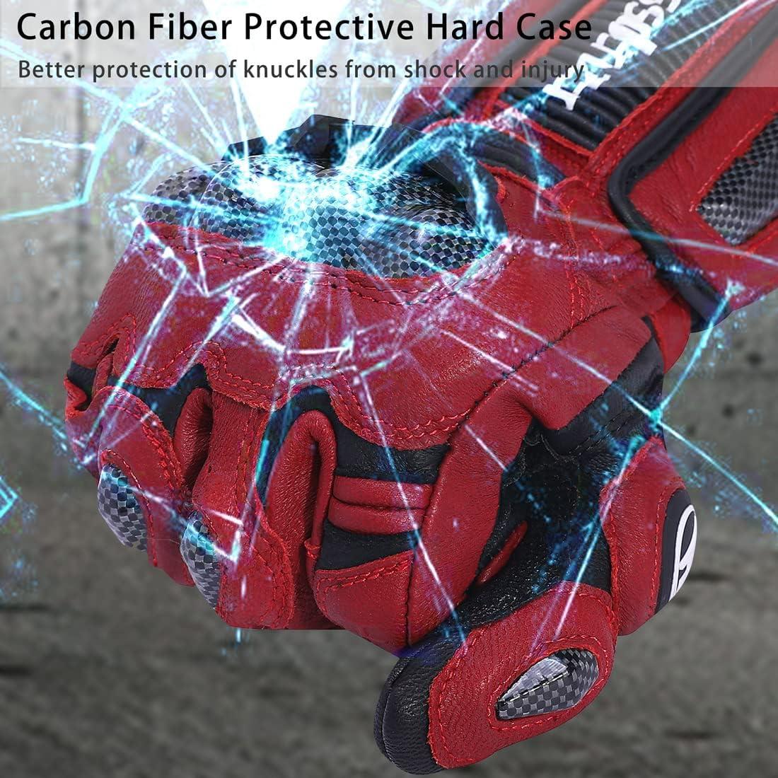 Guantes de motocicleta Harssidanzar KM045 con protección Táctil