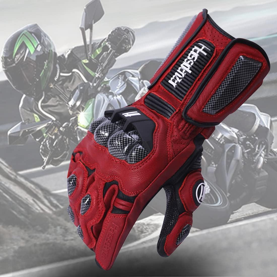 Guantes de motocicleta Harssidanzar KM045 con protección Táctil